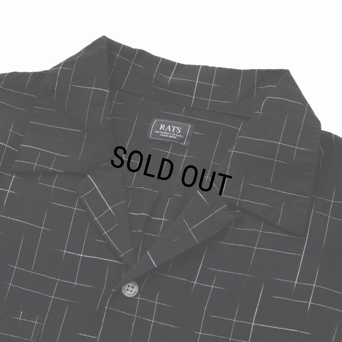 画像3: RATS/KASURI RAYON SHIRT（BLACK）［カスリレーヨンシャツ-24春夏］ (3)