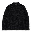 画像1: RATS/KASURI RAYON SHIRT（BLACK）［カスリレーヨンシャツ-24春夏］ (1)