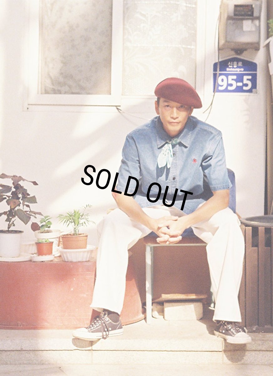 画像2: CHALLENGER/COTTON BERET（BURGUNDY）［コットンベレー帽-24春夏］ (2)