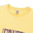 画像2: 【30%OFF】CALEE/DROP SHOULDER CALEE BLUR LOGO TEE（YELLOW）［ドロップショルダープリントT-24春夏］ (2)