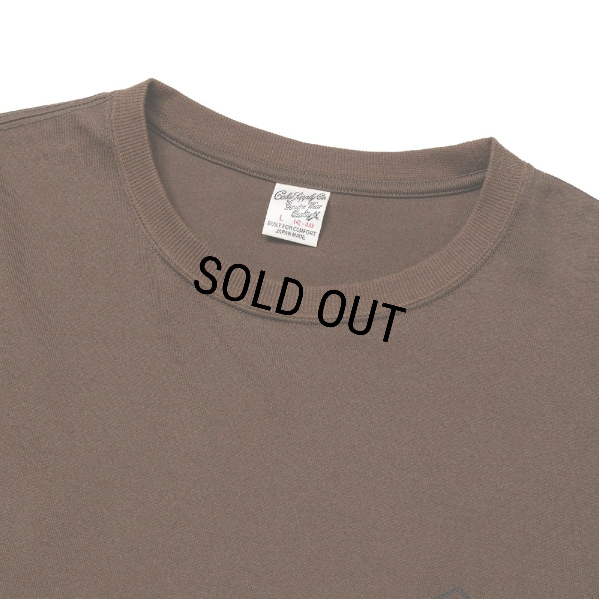 画像3: 【40%OFF】CALEE/DROP SHOULDER S.V.D.S.H LOGO TEE ＜NATURALLY PAINT DESIGN＞（BROWN）［ドロップショルダープリントT-24春夏］ (3)