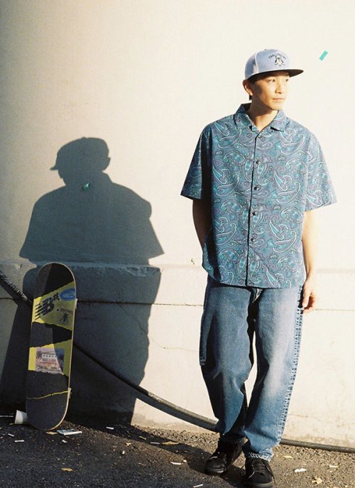 他の写真3: CHALLENGER/WIDE WASHED DENIM PANTS（WASHED INDIGO）［ワイドウォッシュドデニムパンツ-24春夏］