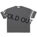 COOTIE PRODUCTIONS/Jacquard Sleeve S/S Tee（Black）［ジャガードスリーブT-24春夏］