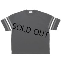 COOTIE PRODUCTIONS/Jacquard Sleeve S/S Tee（Black）［ジャガードスリーブT-24春夏］