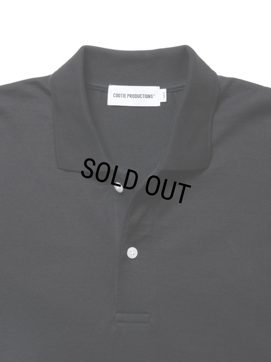 画像4: COOTIE PRODUCTIONS/Jacquard Sleeve S/S Polo（Black）［ジャガードスリーブポロ-24春夏］ (4)