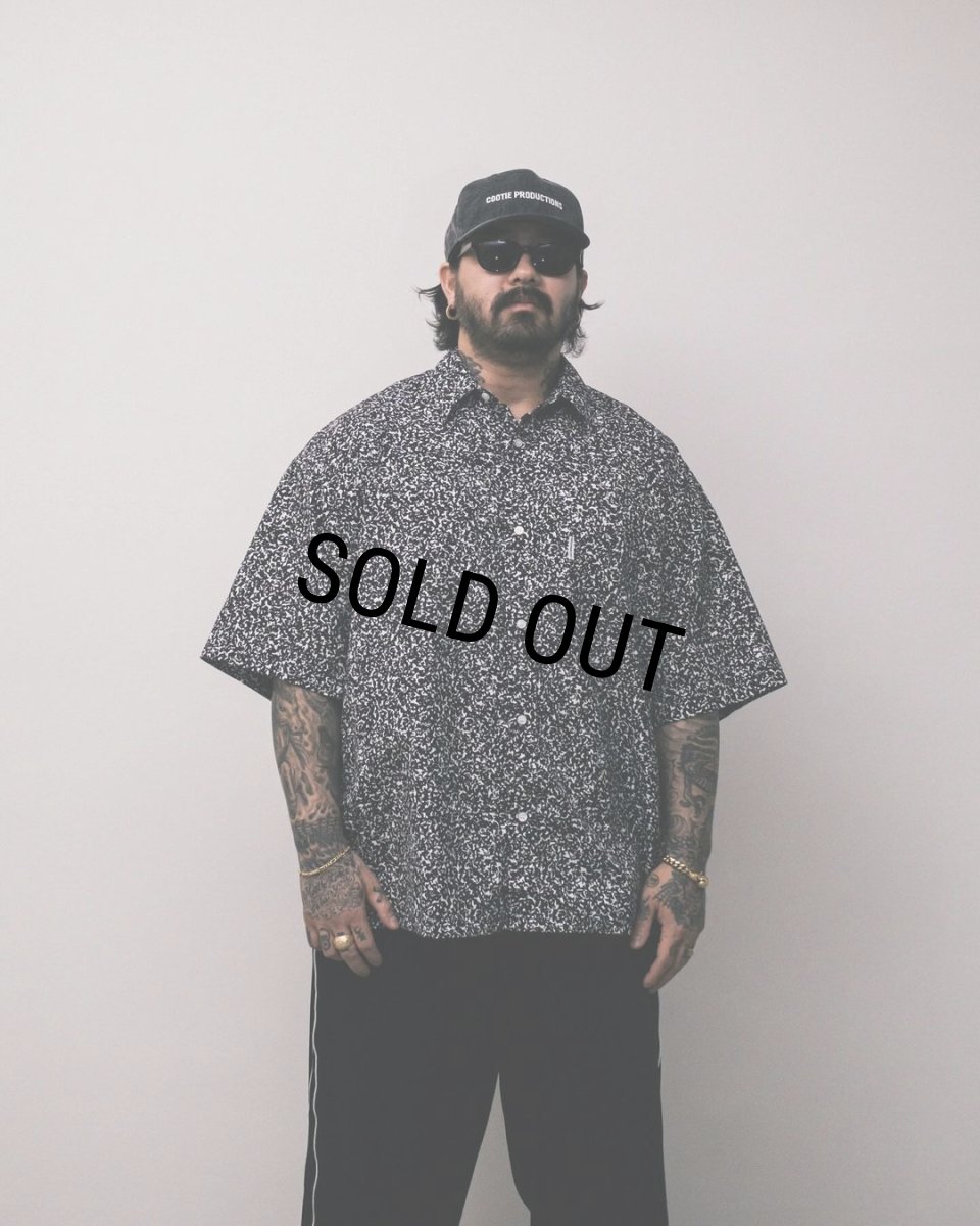 画像3: COOTIE PRODUCTIONS/Allover Printed Broad S/S Shirt（Black）［総柄ブロードシャツ-24春夏］ (3)