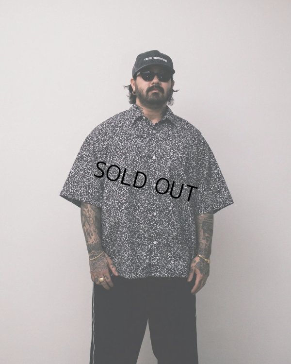 画像3: COOTIE PRODUCTIONS/Allover Printed Broad S/S Shirt（Black）［総柄ブロードシャツ-24春夏］