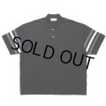 COOTIE PRODUCTIONS/Jacquard Sleeve S/S Polo（Black）［ジャガードスリーブポロ-24春夏］