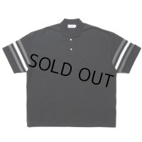 COOTIE PRODUCTIONS/Jacquard Sleeve S/S Polo（Black）［ジャガードスリーブポロ-24春夏］