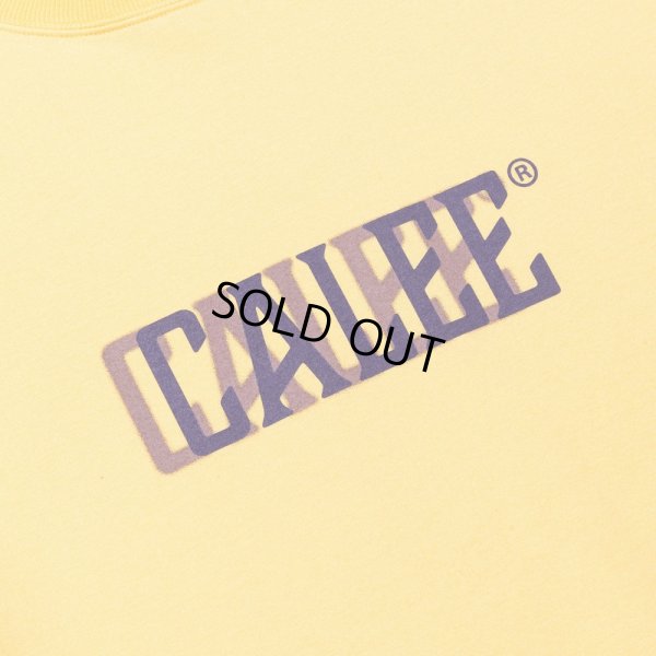 画像3: 【30%OFF】CALEE/DROP SHOULDER CALEE BLUR LOGO TEE（YELLOW）［ドロップショルダープリントT-24春夏］