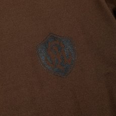 画像4: 【40%OFF】CALEE/DROP SHOULDER S.V.D.S.H LOGO TEE ＜NATURALLY PAINT DESIGN＞（BROWN）［ドロップショルダープリントT-24春夏］ (4)