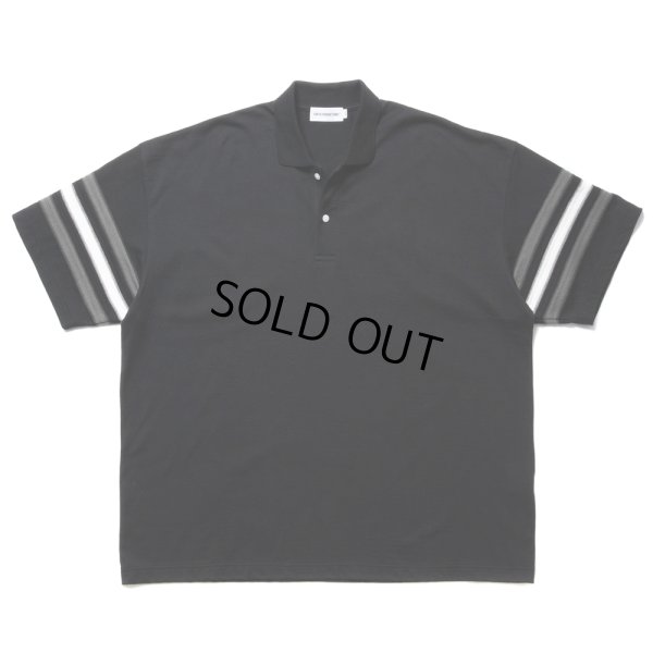 画像3: COOTIE PRODUCTIONS/Jacquard Sleeve S/S Polo（Black）［ジャガードスリーブポロ-24春夏］