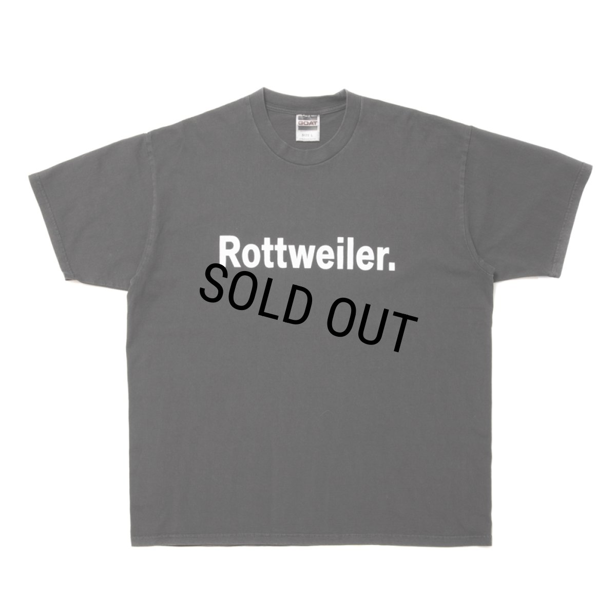 画像1: ROTTWEILER/PIGMENT CLASSIC TEE（CHARCOAL）［プリントT-24春夏］ (1)