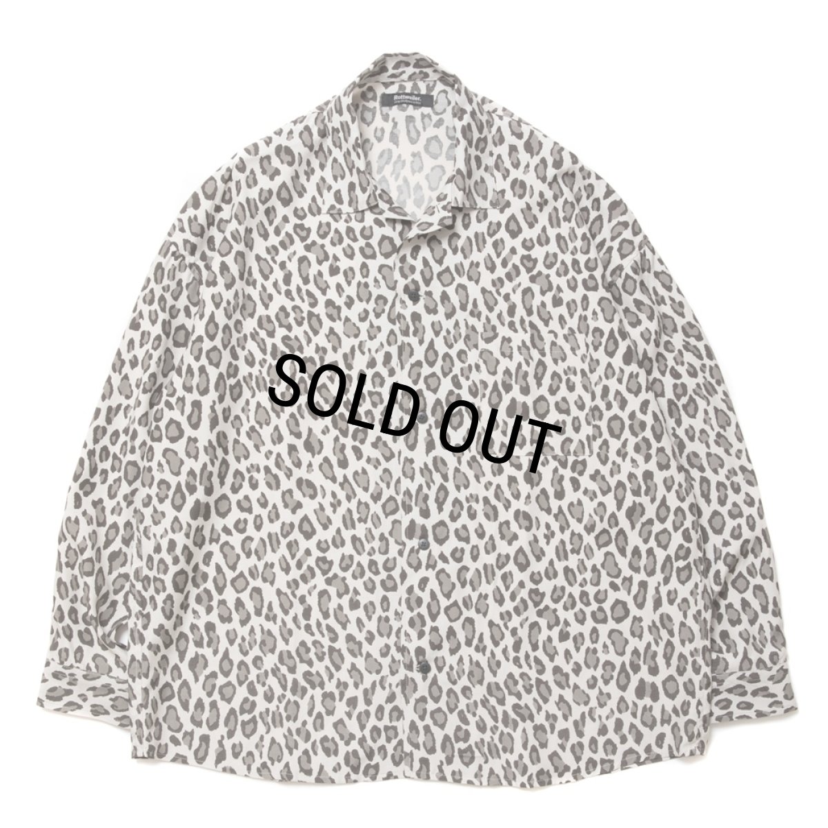 画像1: 【30%OFF】ROTTWEILER/R9 LEOPARD L/S SHIRT（BEIGE）［レオパードシャツ-24春夏］ (1)