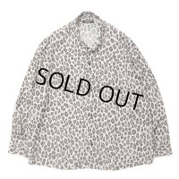 【30%OFF】ROTTWEILER/R9 LEOPARD L/S SHIRT（BEIGE）［レオパードシャツ-24春夏］