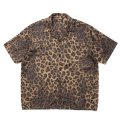 【40%OFF】ROTTWEILER/R9 LEOPARD S/S SHIRT（BEIGE）［レオパードシャツ-24春夏］