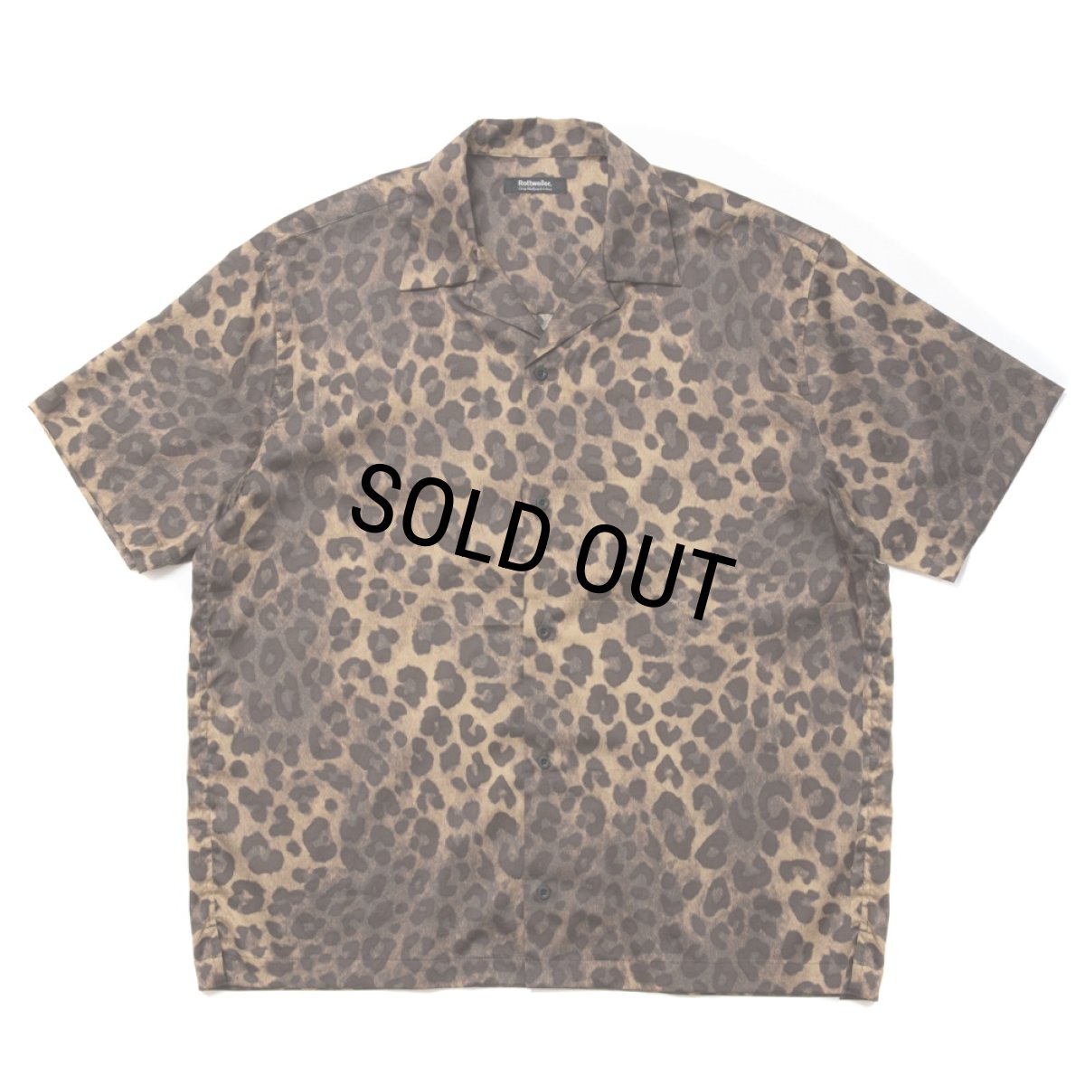 画像1: 【40%OFF】ROTTWEILER/R9 LEOPARD S/S SHIRT（BEIGE）［レオパードシャツ-24春夏］ (1)