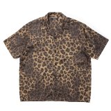 【30%OFF】ROTTWEILER/R9 LEOPARD S/S SHIRT（BEIGE）［レオパードシャツ-24春夏］