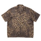 ROTTWEILER/R9 LEOPARD S/S SHIRT（BEIGE）［レオパードシャツ-24春夏］