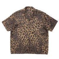 【30%OFF】ROTTWEILER/R9 LEOPARD S/S SHIRT（BEIGE）［レオパードシャツ-24春夏］