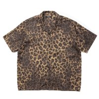 ROTTWEILER/R9 LEOPARD S/S SHIRT（BEIGE）［レオパードシャツ-24春夏］