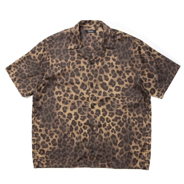 画像1: 【30%OFF】ROTTWEILER/R9 LEOPARD S/S SHIRT（BEIGE）［レオパードシャツ-24春夏］
