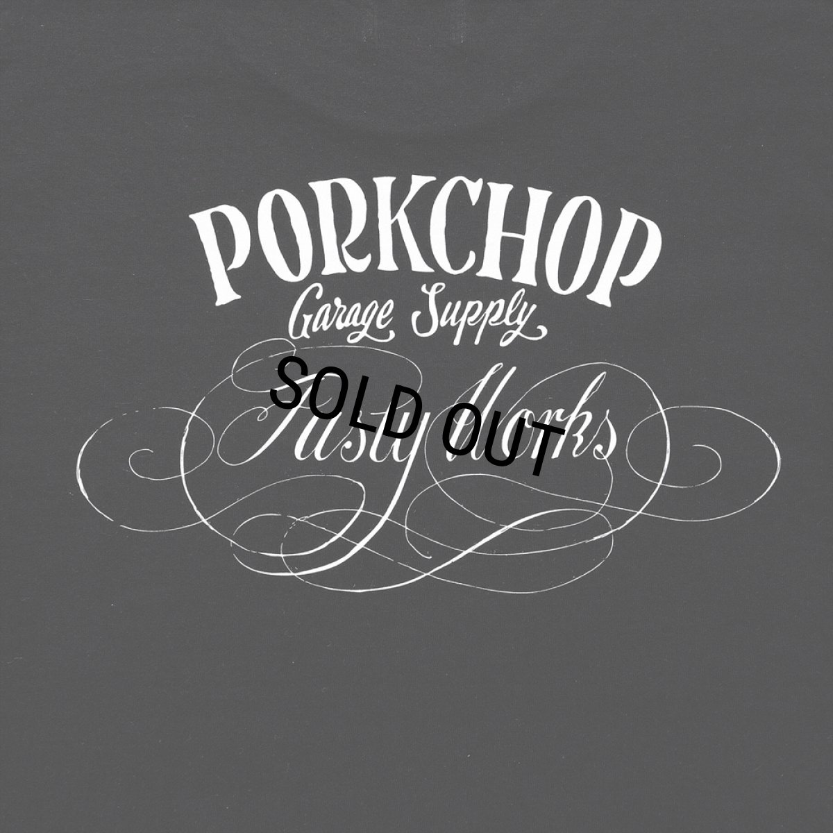 画像4: PORKCHOP/F-100 TEE（BLACK）［プリントT-24春夏］ (4)