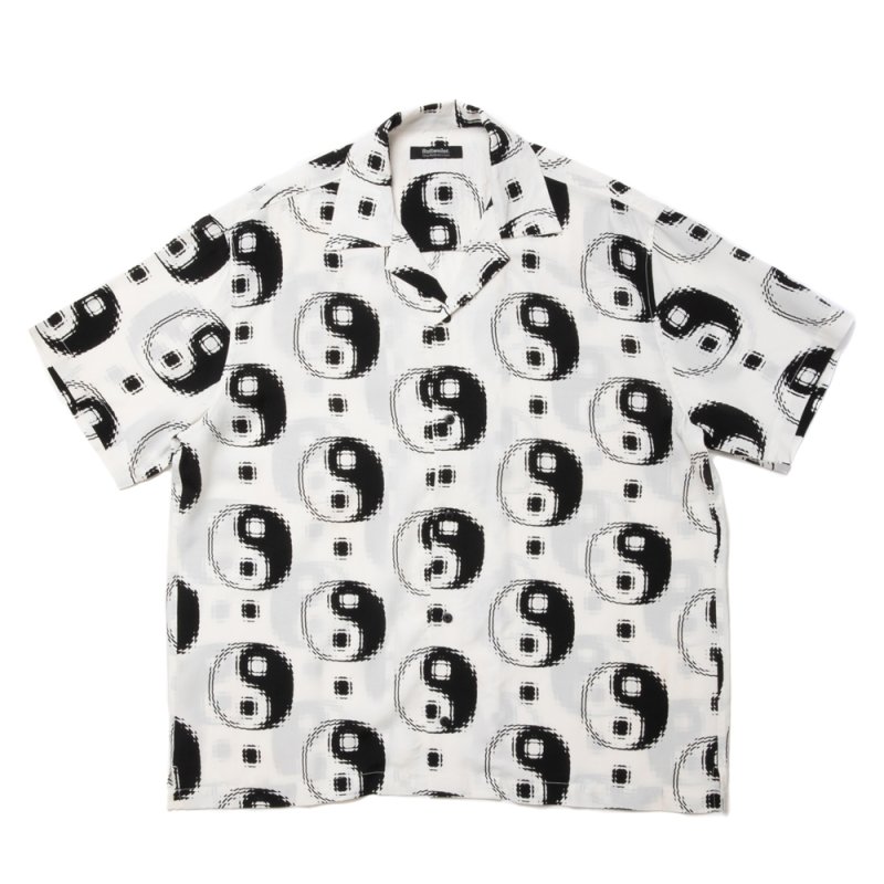 画像1: ROTTWEILER/R9 YIN-YANG S/S SHIRT（WHITE）［陰陽シャツ-24春夏］