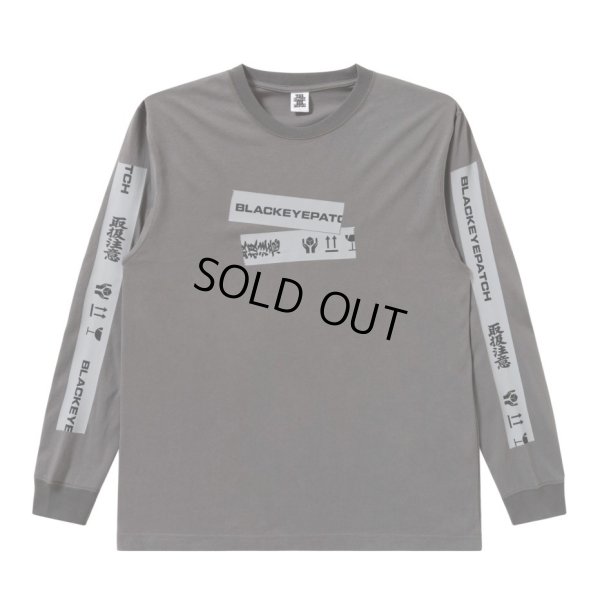 画像1: BlackEyePatch/HWC TAPED L/S TEE（CHARCOAL）