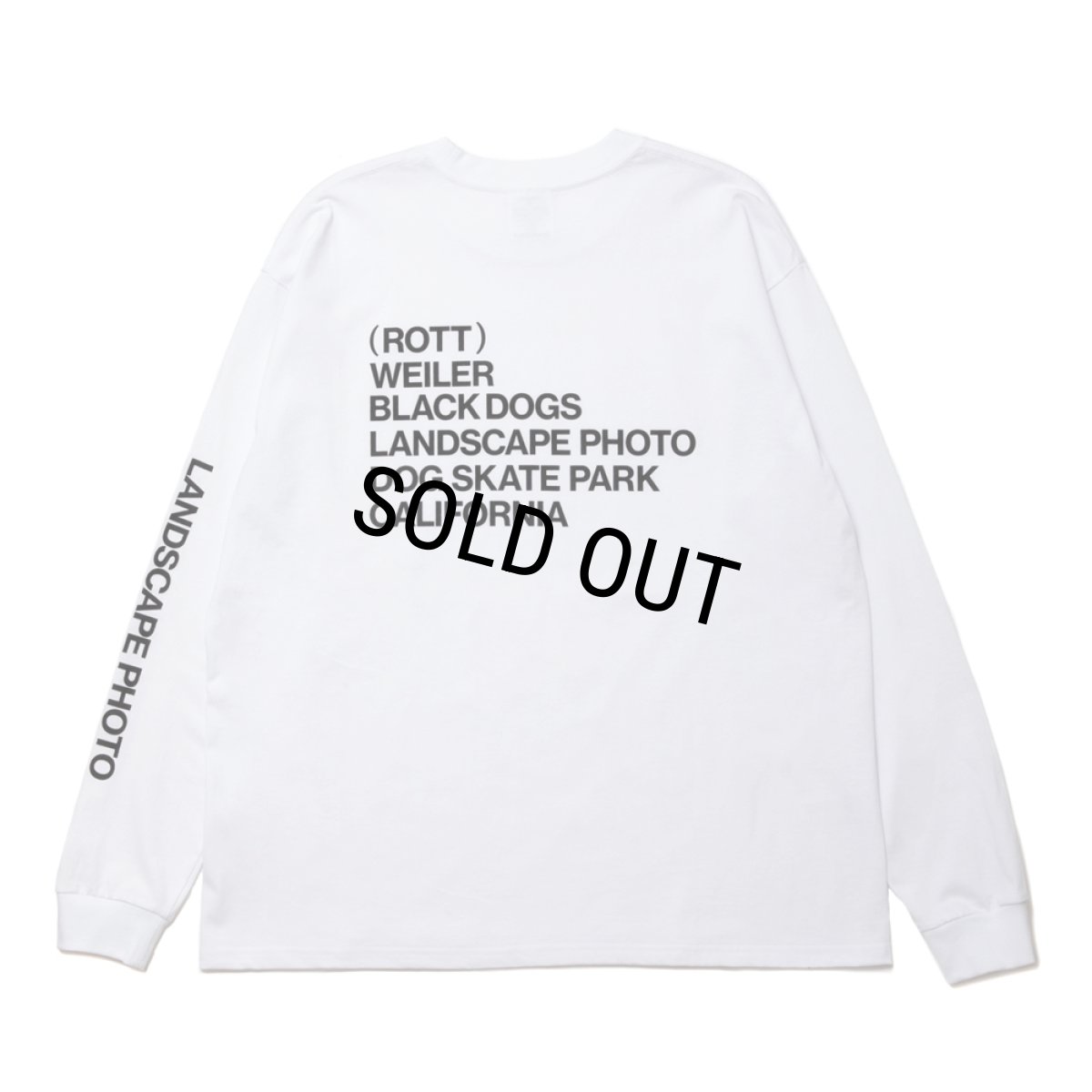画像2: 【30%OFF】ROTTWEILER/R.W PHOTO L/S TEE（WHITE）［プリント長袖T-24春夏］ (2)