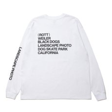 画像2: 【30%OFF】ROTTWEILER/R.W PHOTO L/S TEE（WHITE）［プリント長袖T-24春夏］ (2)
