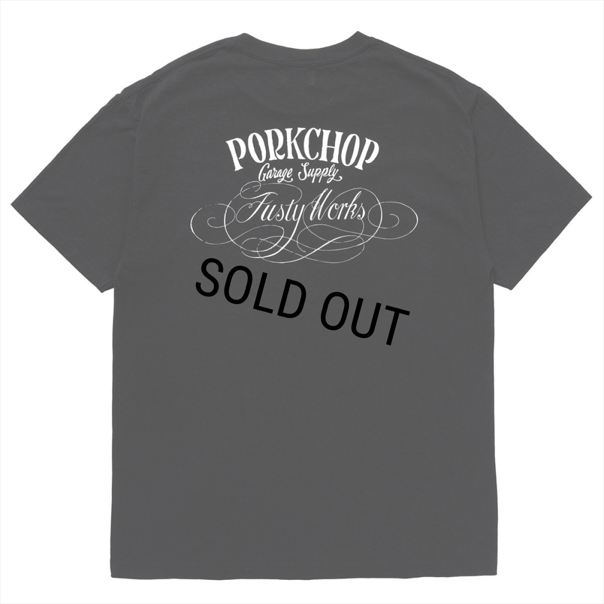 画像2: PORKCHOP/F-100 TEE（BLACK）［プリントT-24春夏］ (2)