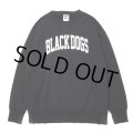 ROTTWEILER/B.D DAMAGE SWEATER（CHARCOAL） 【30%OFF】［ユーズド加工クルーネックスウェット-24春夏］