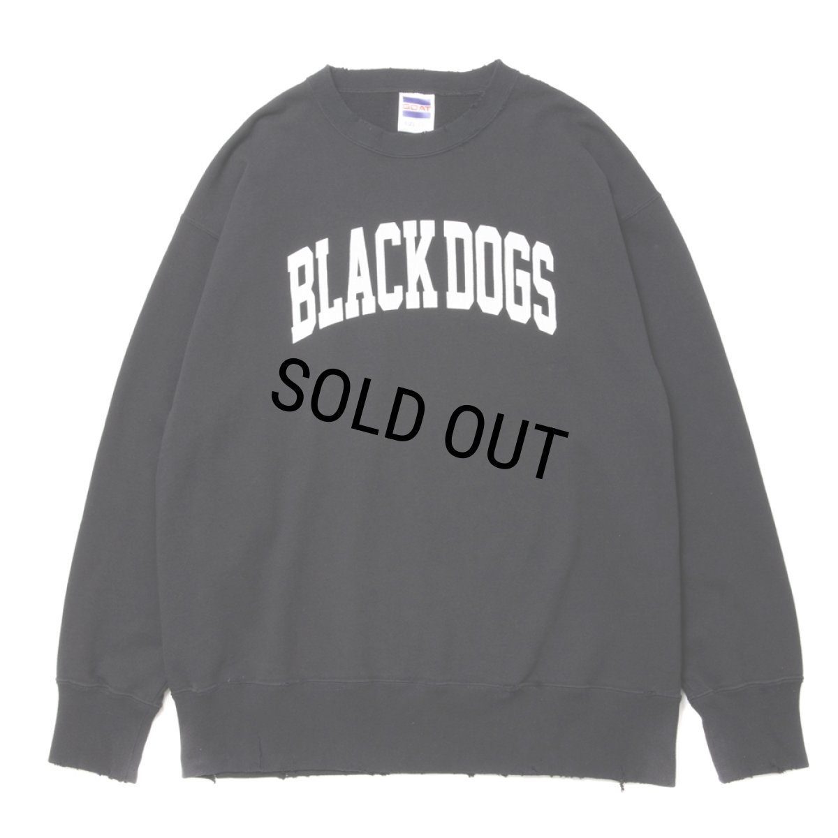 画像1: ROTTWEILER/B.D DAMAGE SWEATER（CHARCOAL） 【30%OFF】［ユーズド加工クルーネックスウェット-24春夏］ (1)