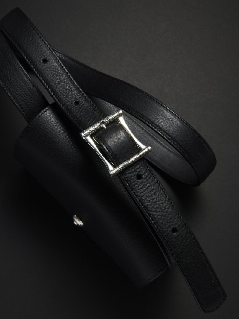 画像2: ANTIDOTE BUYERS CLUB/Leather Wearable Bag（Black）