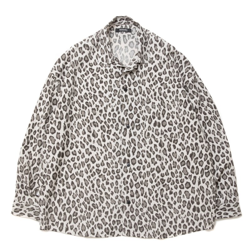 画像1: 【30%OFF】ROTTWEILER/R9 LEOPARD L/S SHIRT（BEIGE）［レオパードシャツ-24春夏］