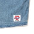 画像6: CHALLENGER/L/S TIE DYE SLEEVE DENIM SHIRT（WASHED INDIGO）［タイダイスリーブデニムシャツ-24春夏］