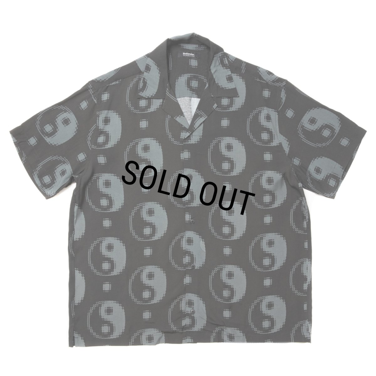 画像1: 【40%OFF】ROTTWEILER/R9 YIN-YANG S/S SHIRT（BLACK）［陰陽シャツ-24春夏］ (1)