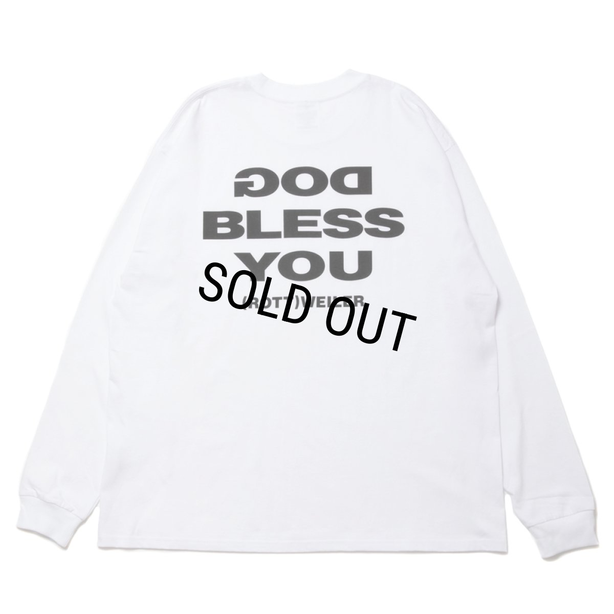 画像1: ROTTWEILER/D.B L/S TEE（WHITE）［プリント長袖T-24春夏］ (1)