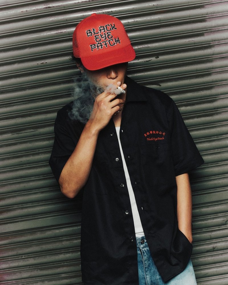 画像3: BlackEyePatch/CHINATOWN STORE S/S WORK SHIRT(BLACK)