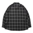 画像2: ROTTWEILER/R9 CHECK SHIRT（BLACK） 【40%OFF】［チェックオープンカラーシャツ-23秋冬］ (2)