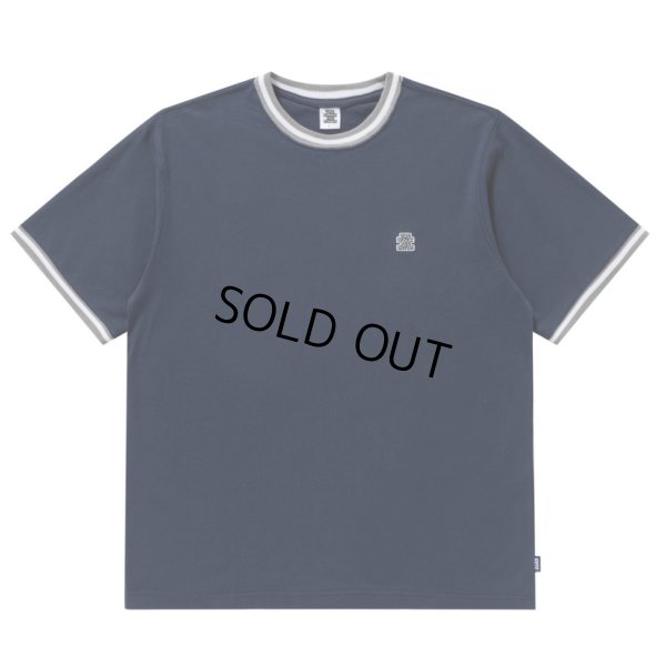 画像1: BlackEyePatch/SMALL OG LABEL RIB KNITTED TEE（NAVY）