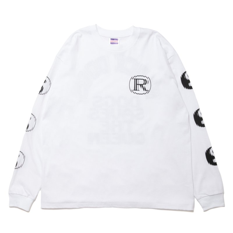 画像1: 【30%OFF】ROTTWEILER/CIRCLE L/S TEE（WHITE）［プリント長袖T-24春夏］