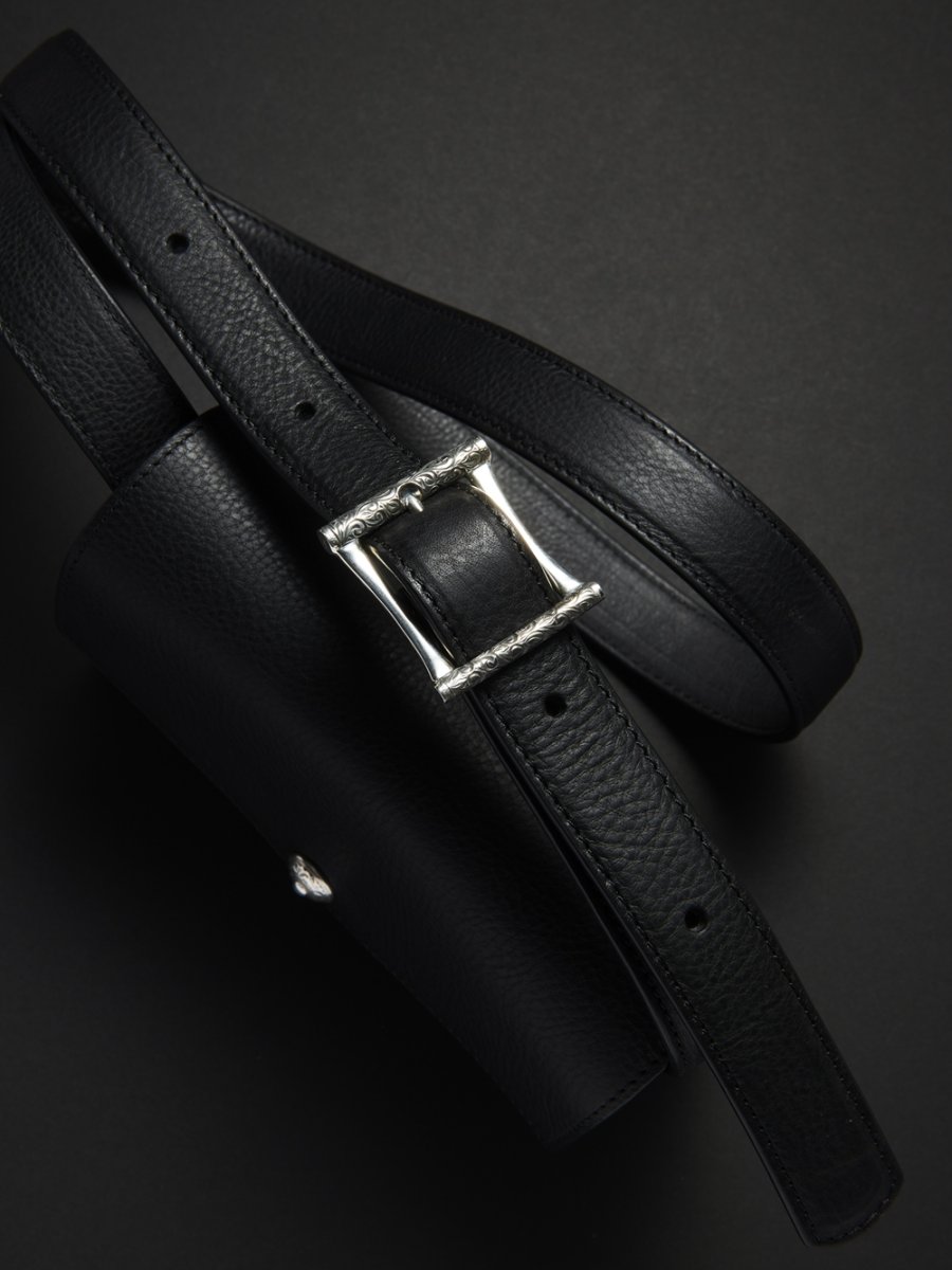 画像2: ANTIDOTE BUYERS CLUB/Leather Wearable Bag（Black） (2)