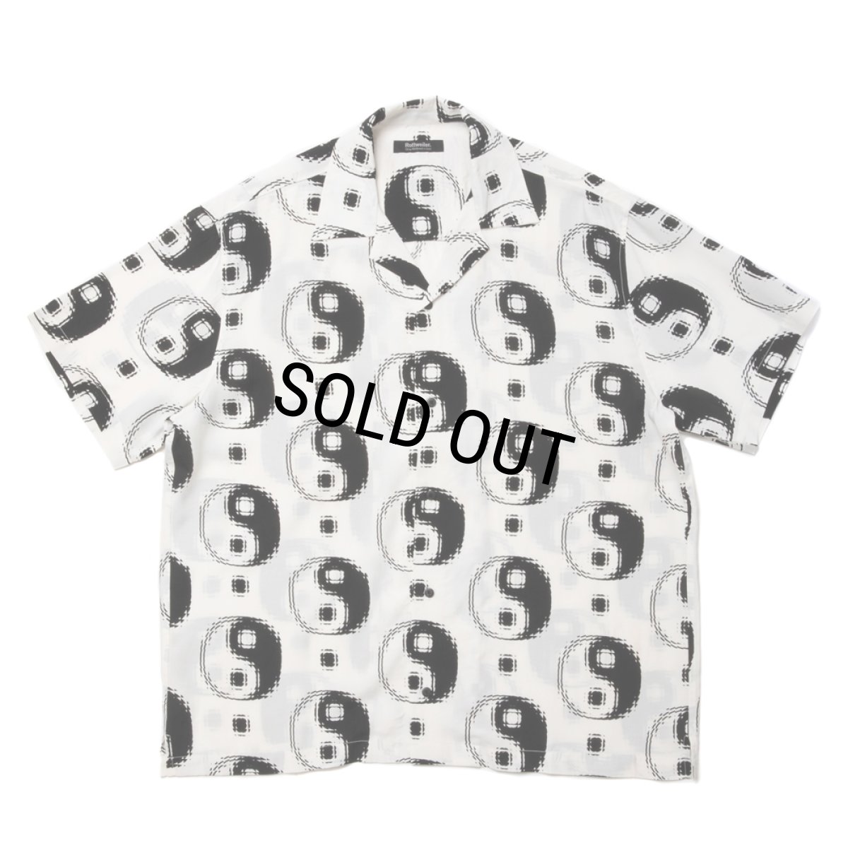 画像1: ROTTWEILER/R9 YIN-YANG S/S SHIRT（WHITE）［陰陽シャツ-24春夏］ (1)