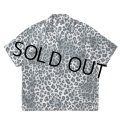 ROTTWEILER/R9 LEOPARD S/S SHIRT（GRAY） 【30%OFF】［レオパードシャツ-24春夏］