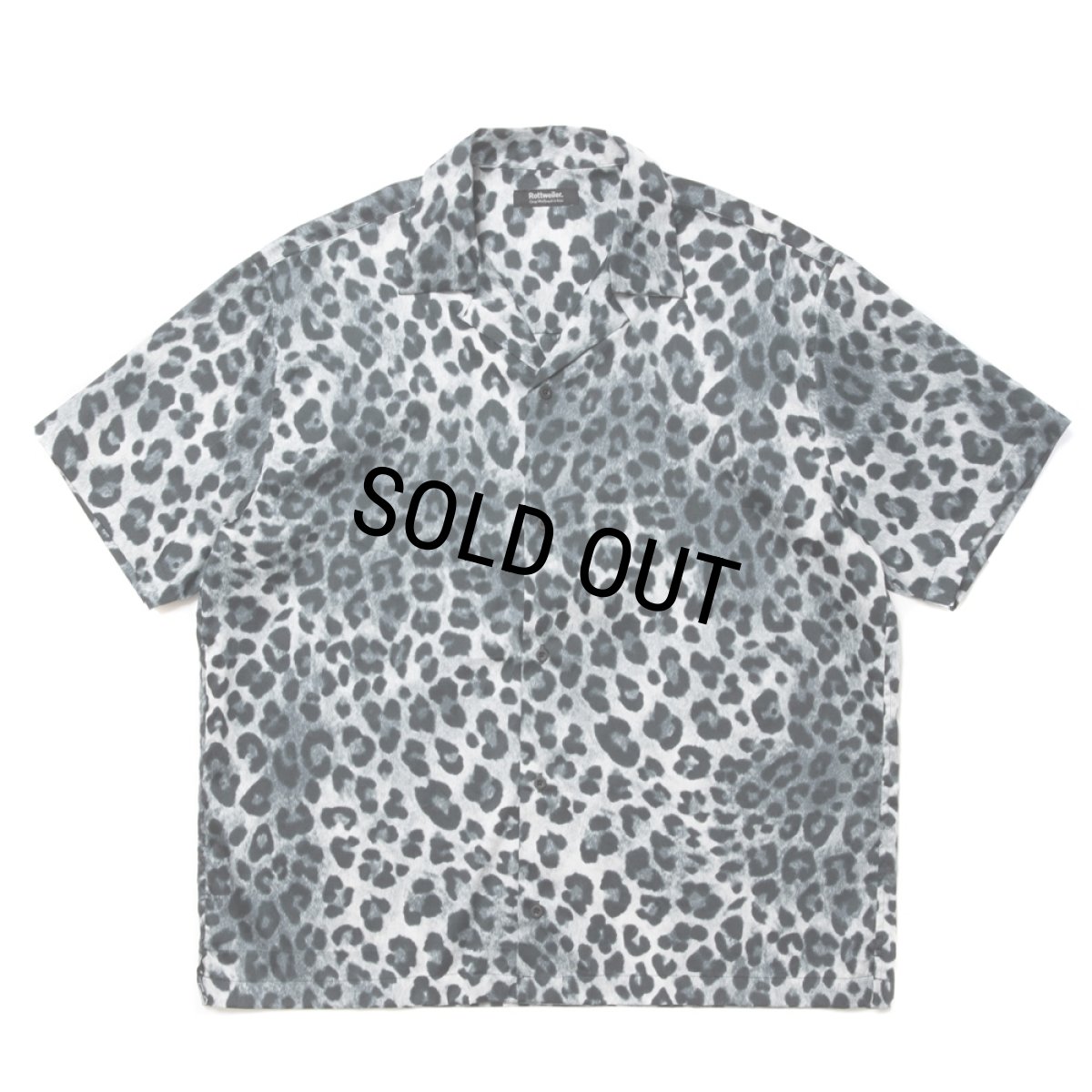 画像1: ROTTWEILER/R9 LEOPARD S/S SHIRT（GRAY） 【30%OFF】［レオパードシャツ-24春夏］ (1)