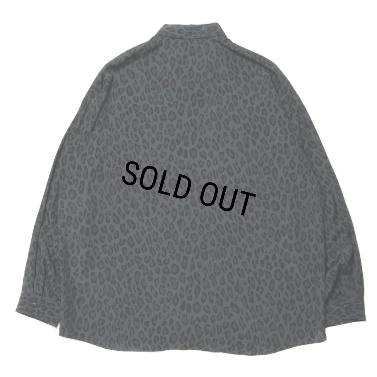 画像2: ROTTWEILER/R9 LEOPARD L/S SHIRT（GREEN）［レオパードシャツ-24春夏］ (2)