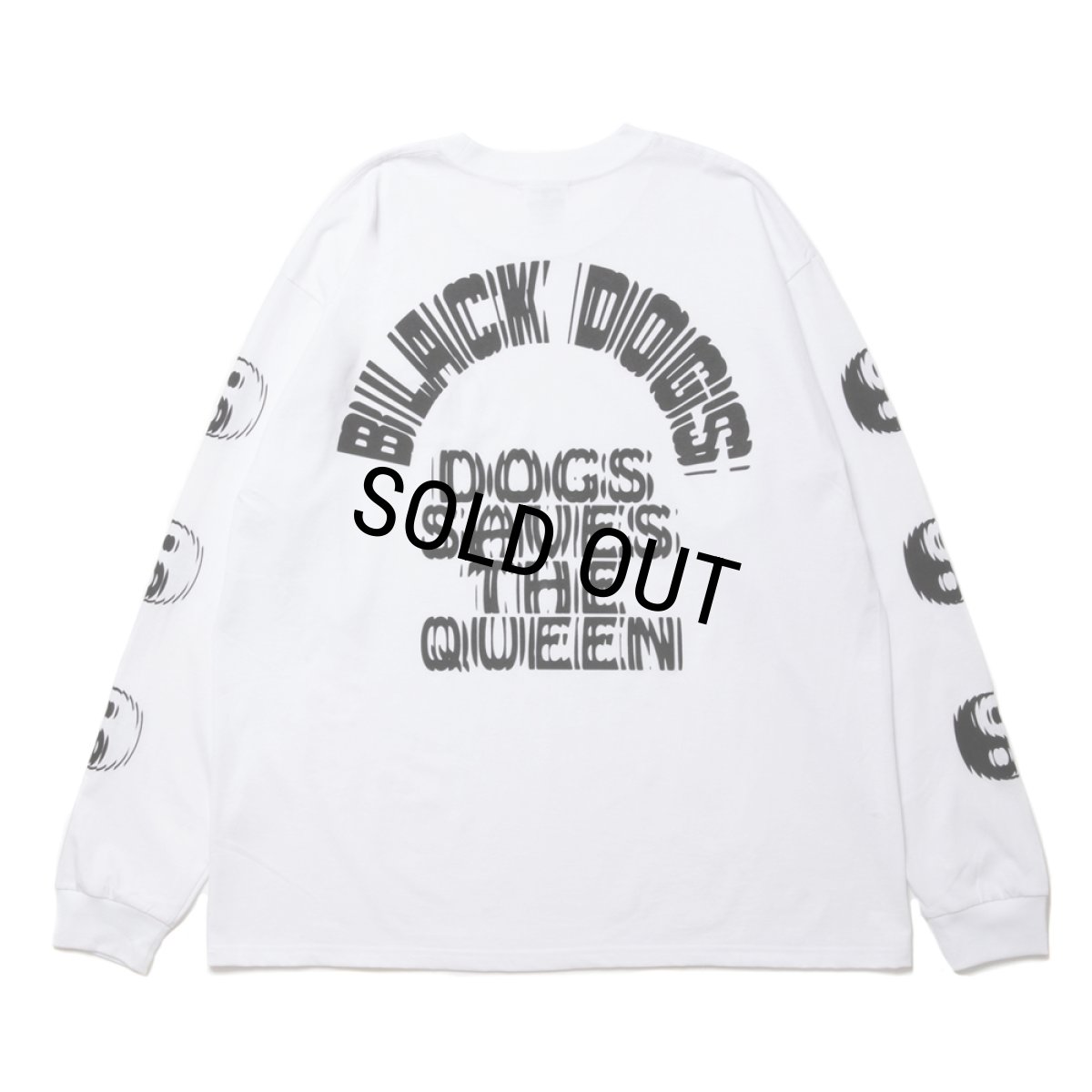 画像1: 【30%OFF】ROTTWEILER/CIRCLE L/S TEE（WHITE）［プリント長袖T-24春夏］ (1)
