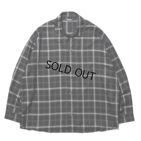 画像1: ROTTWEILER/R9 CHECK SHIRT（BLACK） 【40%OFF】［チェックオープンカラーシャツ-23秋冬］